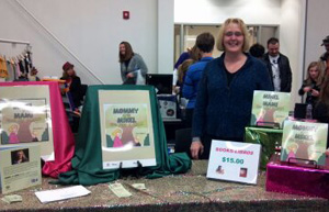 ann morris table at holiday event